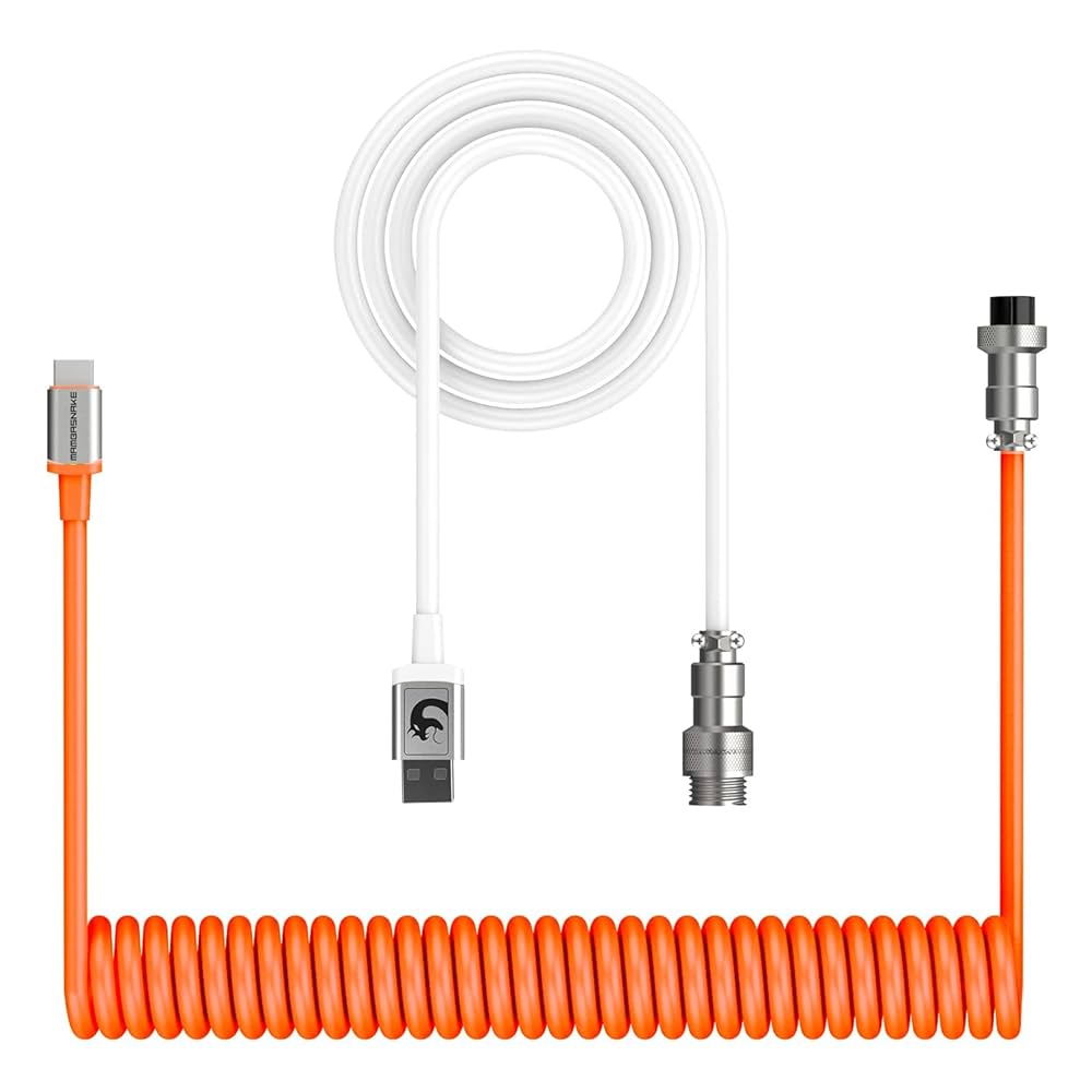 Amazon.co.jp: ZIYOU LANG C01 8Kキーボードケーブル コイル